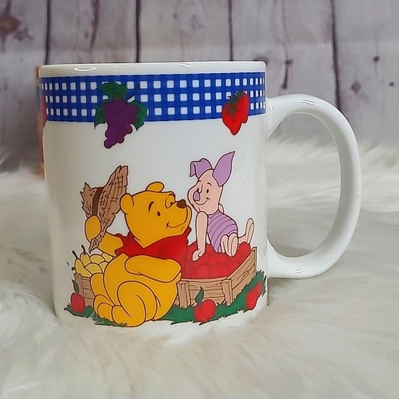 Vintage 90s Disney Winnie-the-Pooh Bundle of Three Mugs Coffee Cup Collectible - Picture 9 of 16